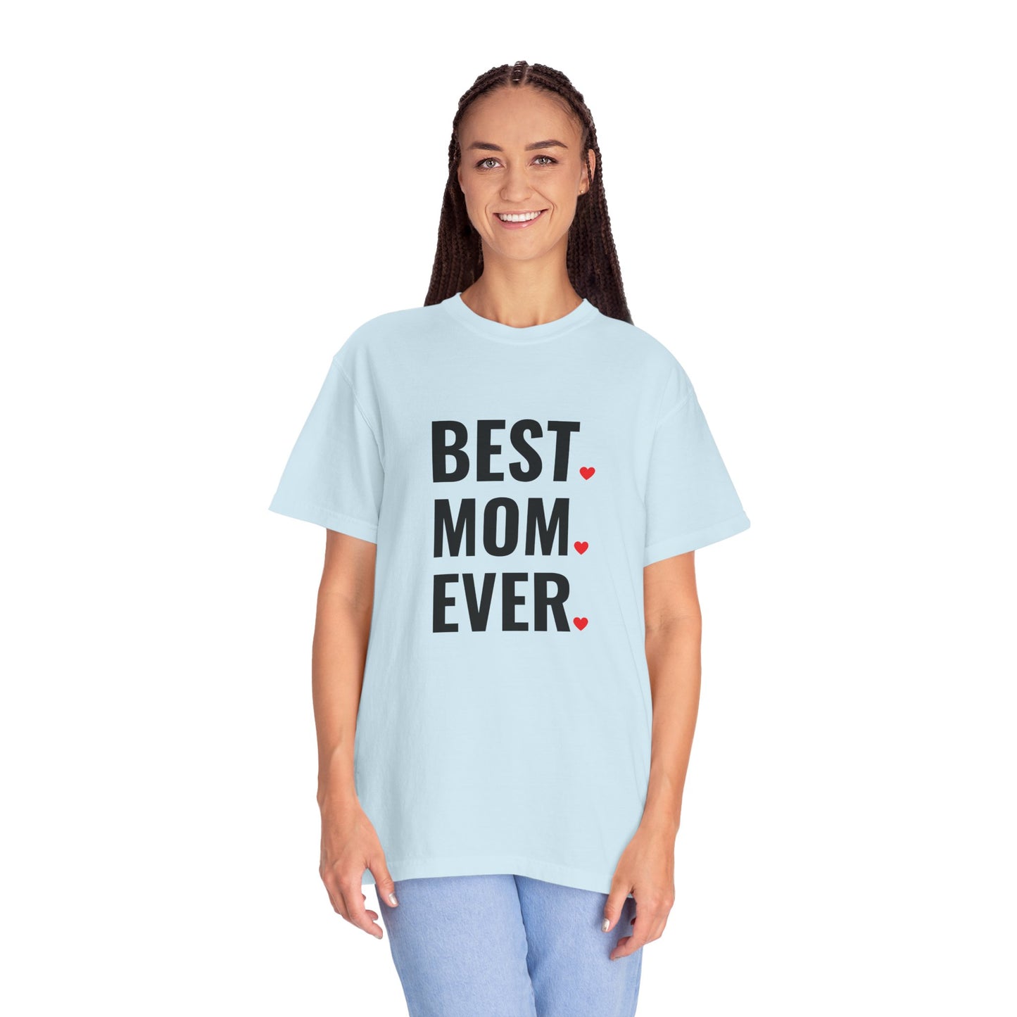 Best Mom Ever Hearts Oversized T-shirt