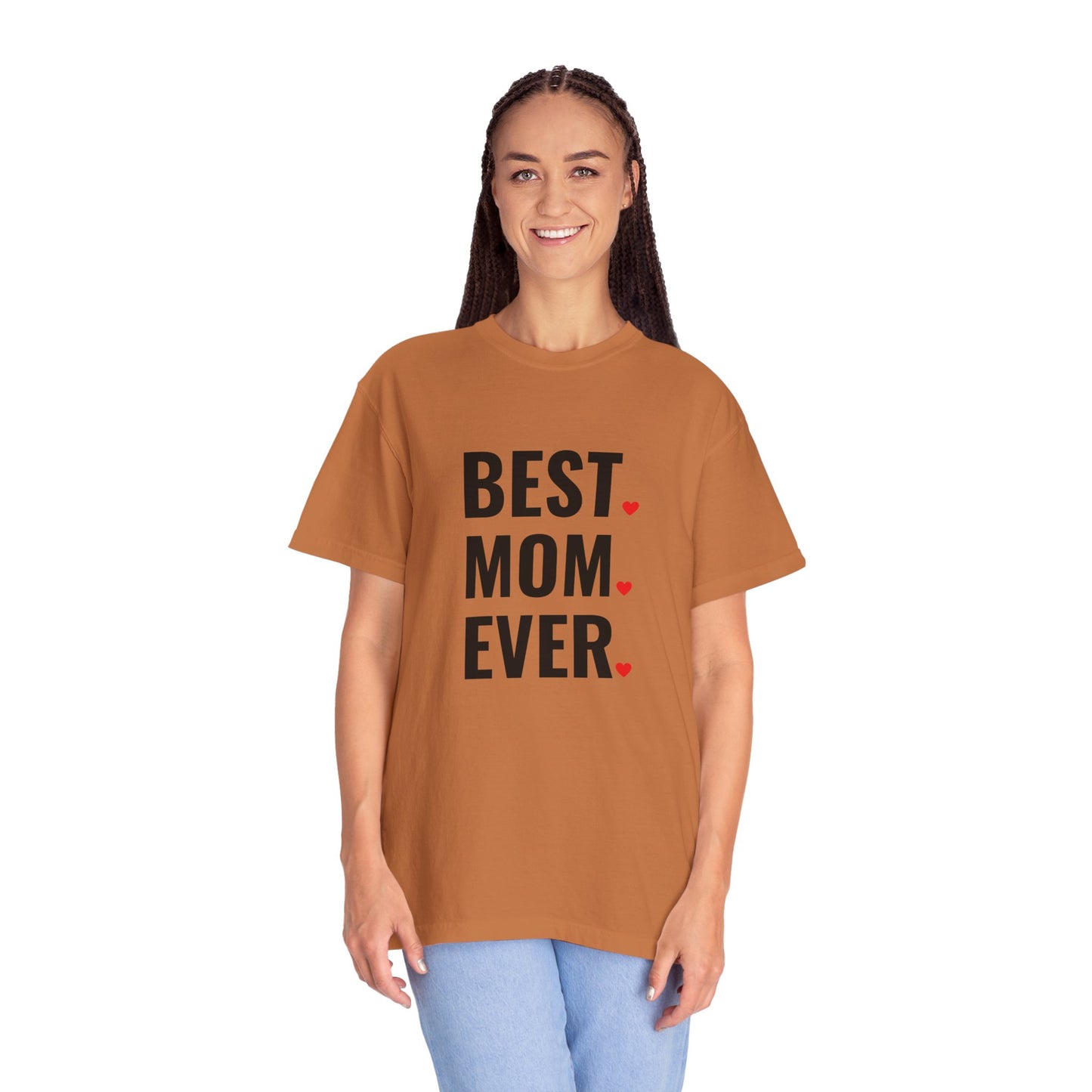 Best Mom Ever Hearts Oversized T-shirt