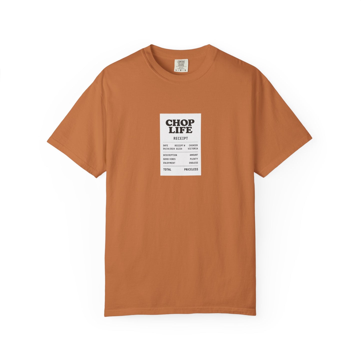 Chop Life Receipt Oversized T-shirt