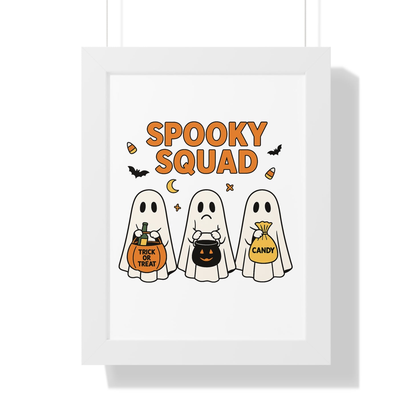 Spooky Squad Trick or Treat Framed Poster (Black or White Frame)