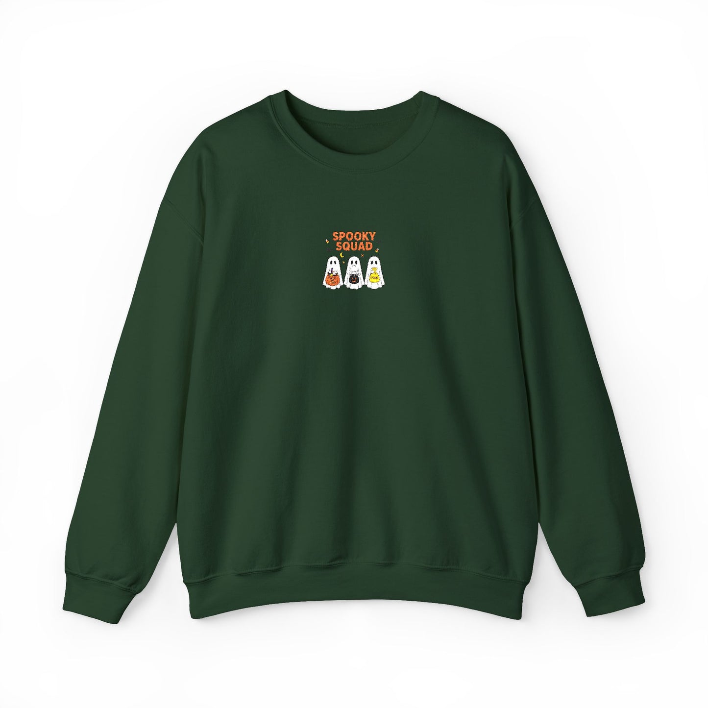 Spooky Squad Trick or Treat Embroidered Crewneck Sweatshirt
