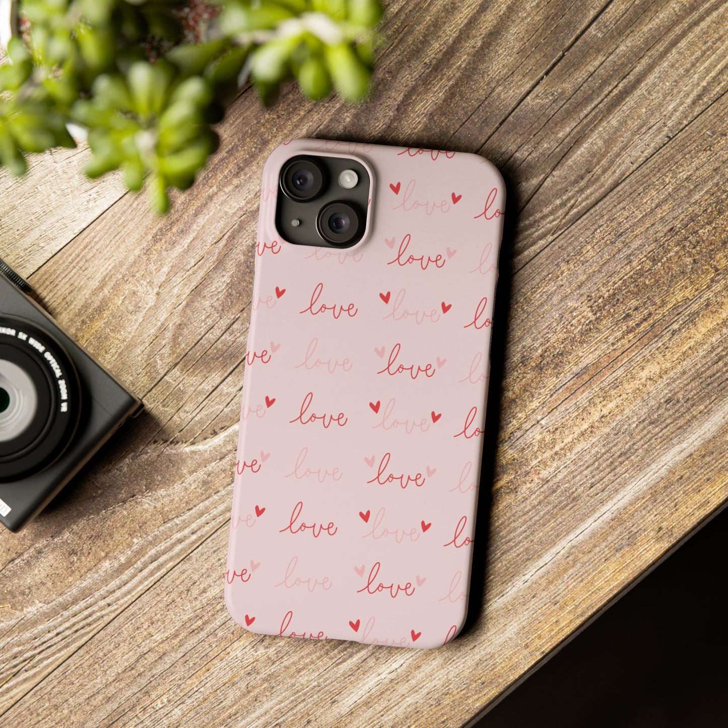 Love Silk Slim iPhone Case