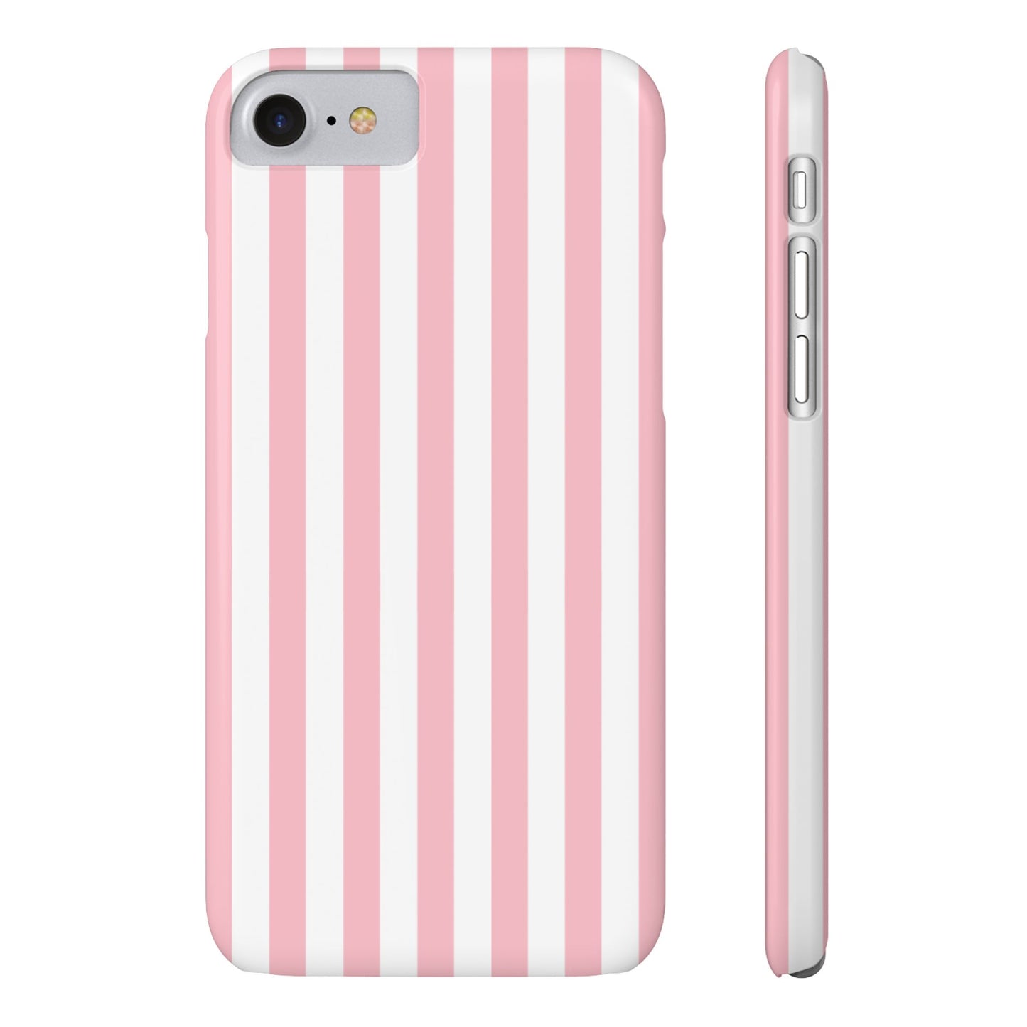 Pink Striped Summer Slim iPhone Case