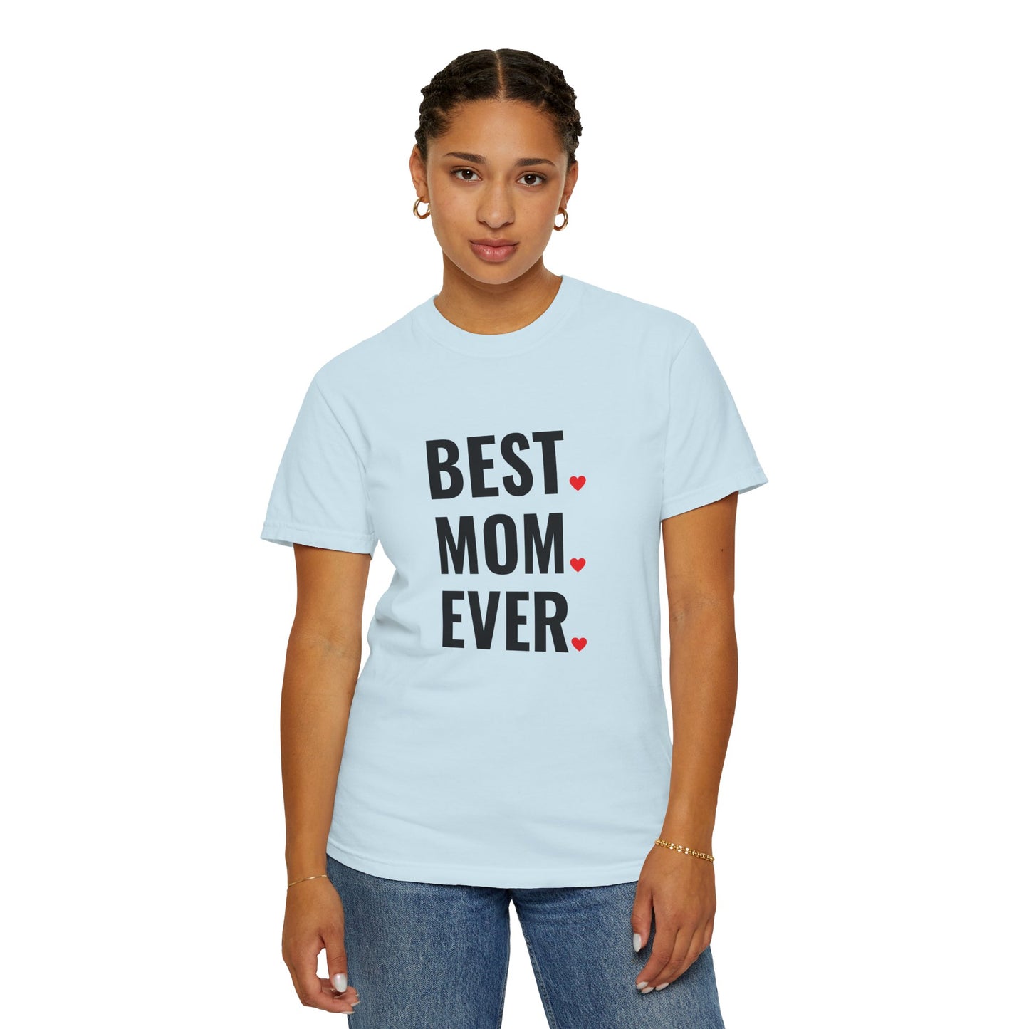 Best Mom Ever Hearts Oversized T-shirt