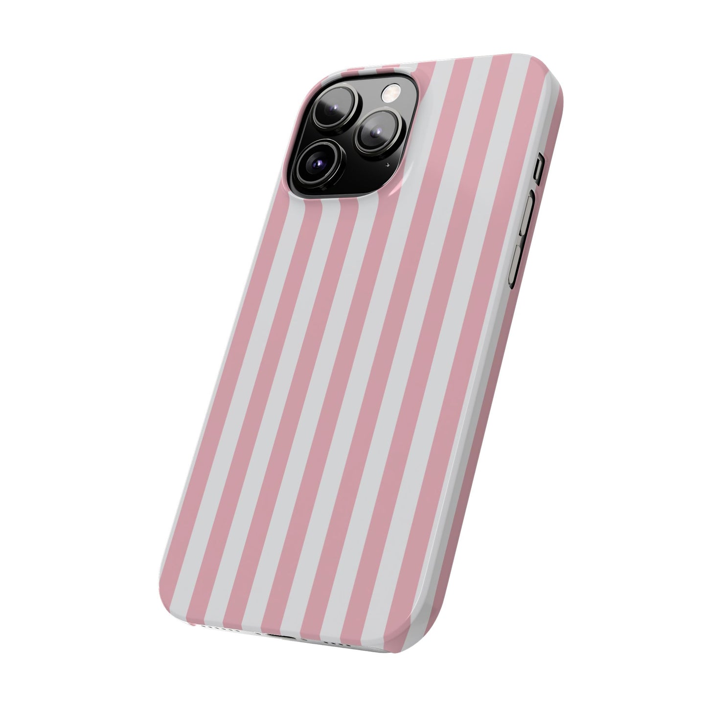 Pink Striped Summer Slim iPhone Case