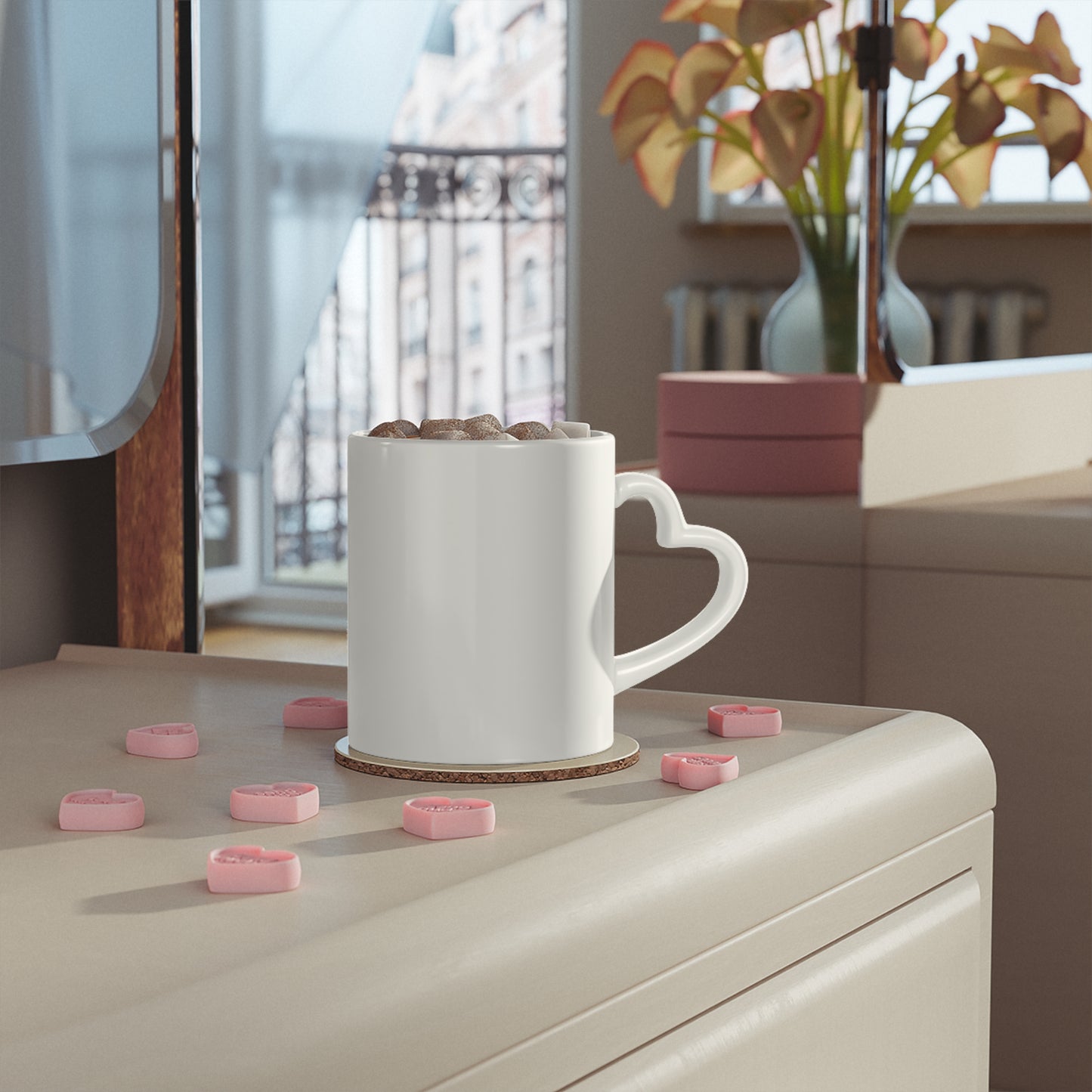 Best Mom Ever Pink Heart-Shaped Mug