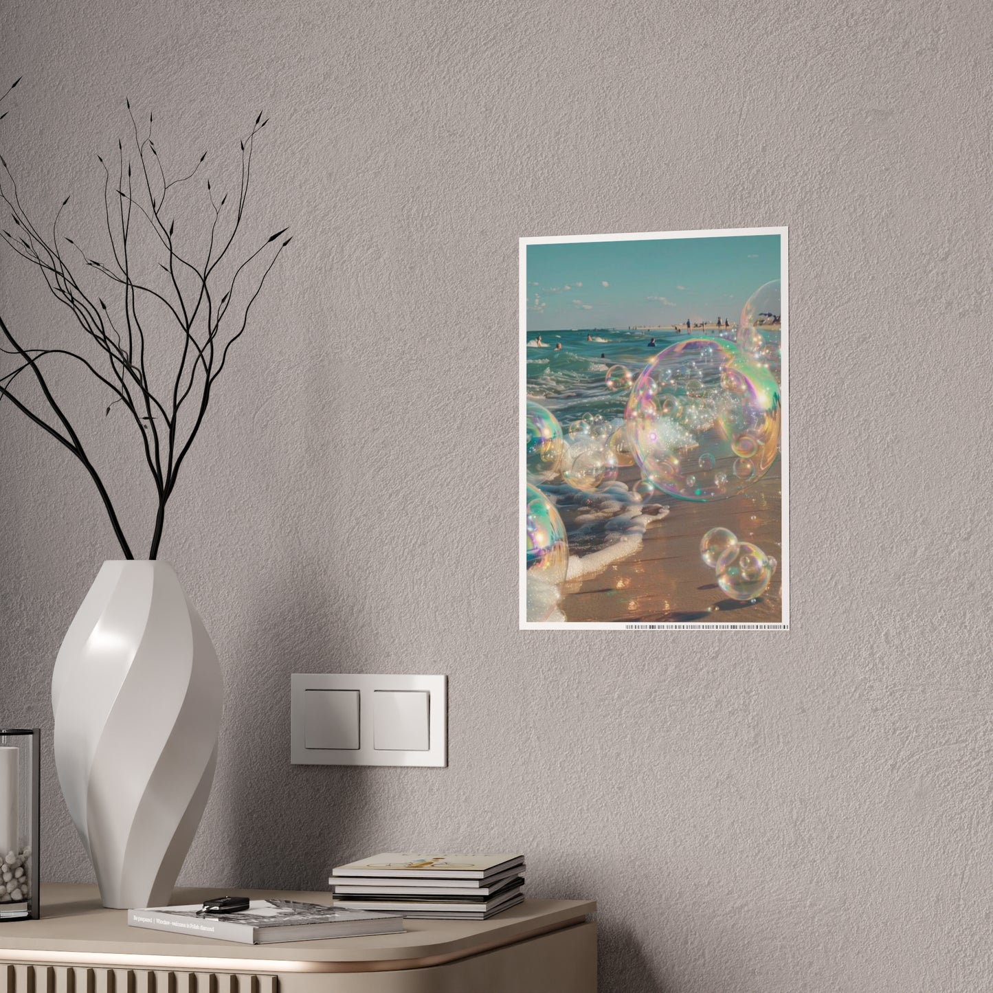 Bubble Beach Gloss Poster
