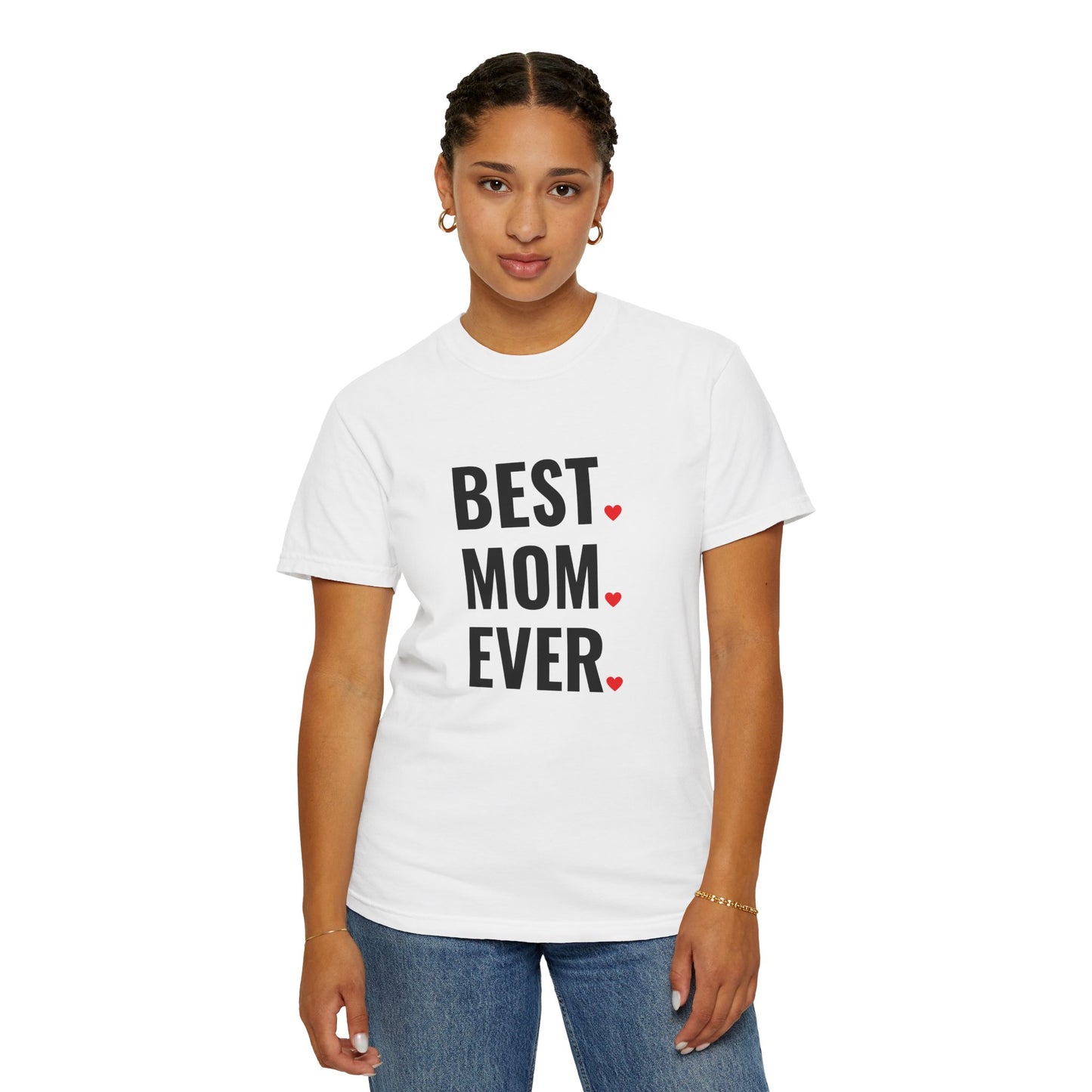Best Mom Ever Hearts Oversized T-shirt