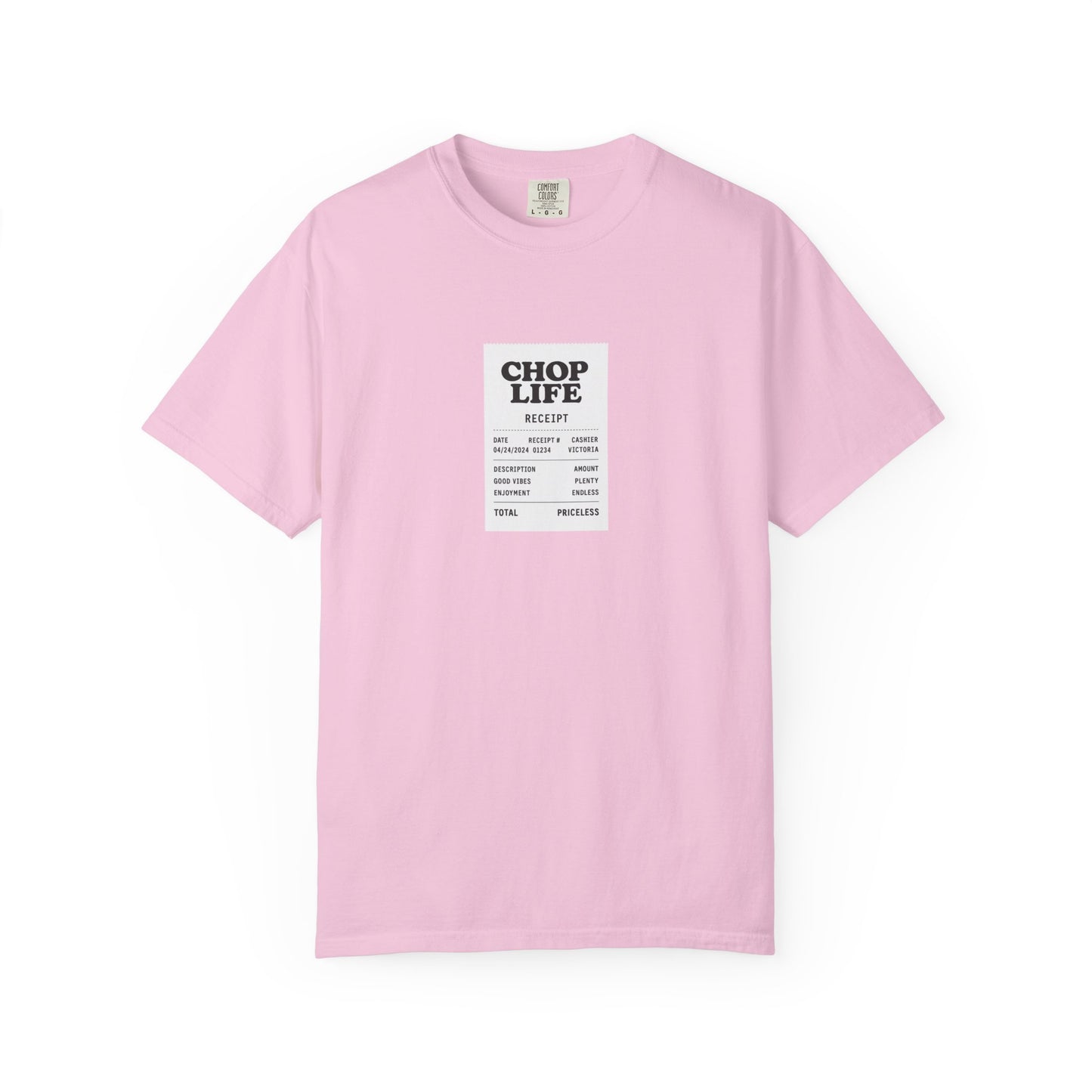 Chop Life Receipt Oversized T-shirt