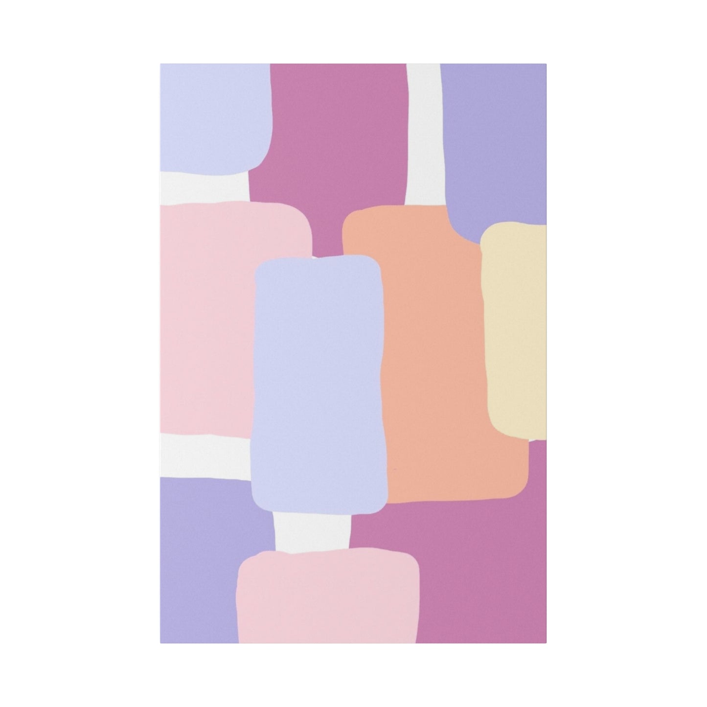 Technicolor Beat Matte Canvas, Stretched