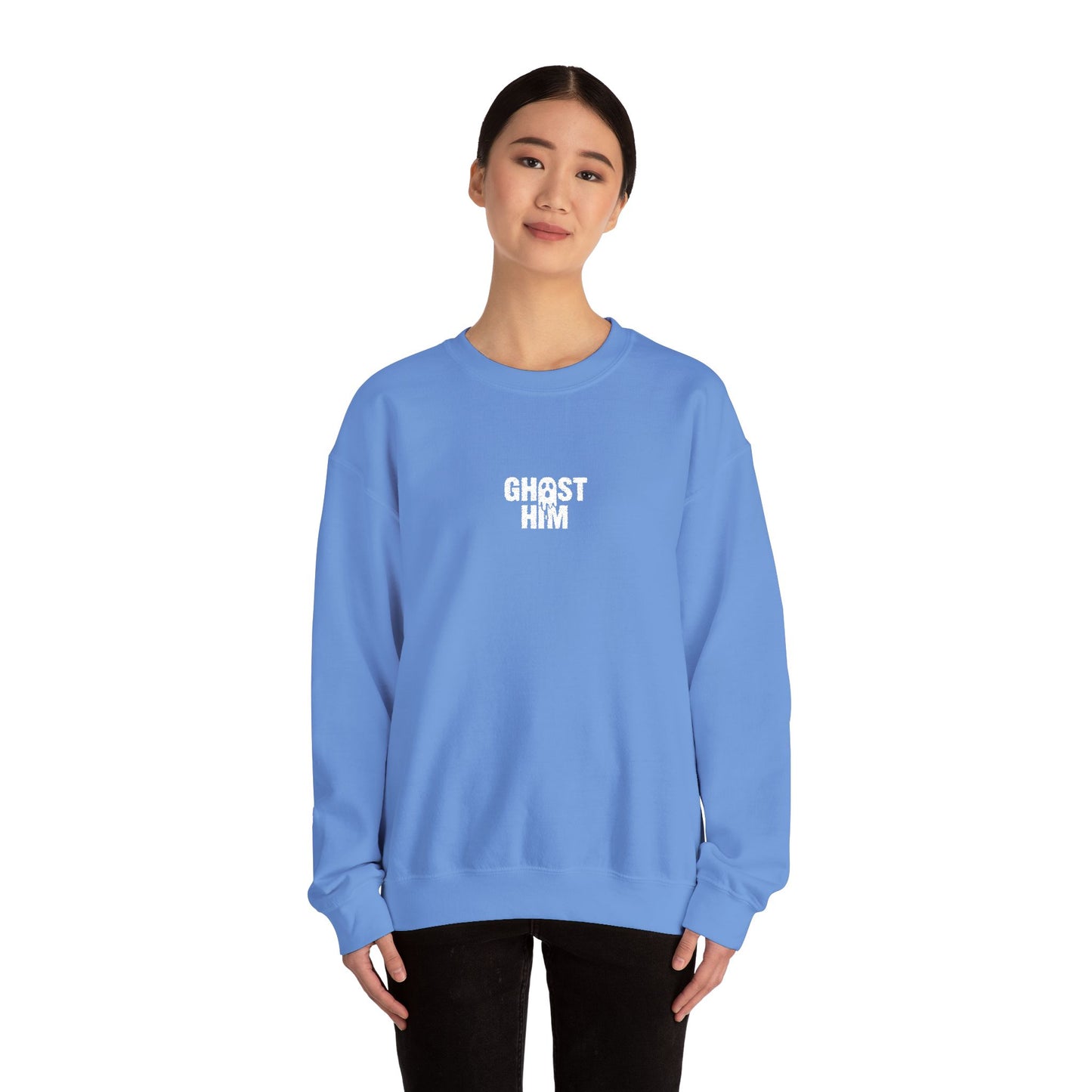 Ghost Him Embroidered Crewneck Sweatshirt