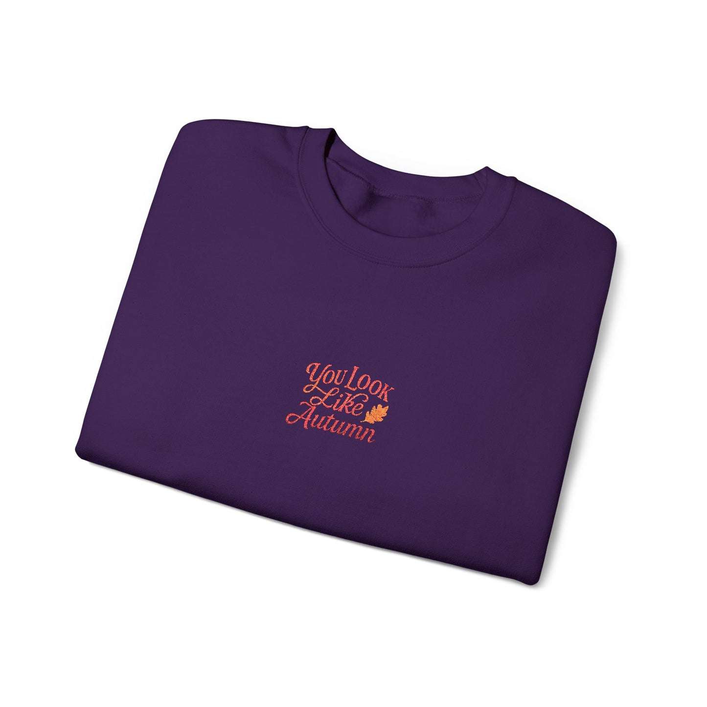 You Look Like Autumn Embroidered Crewneck Sweatshirt