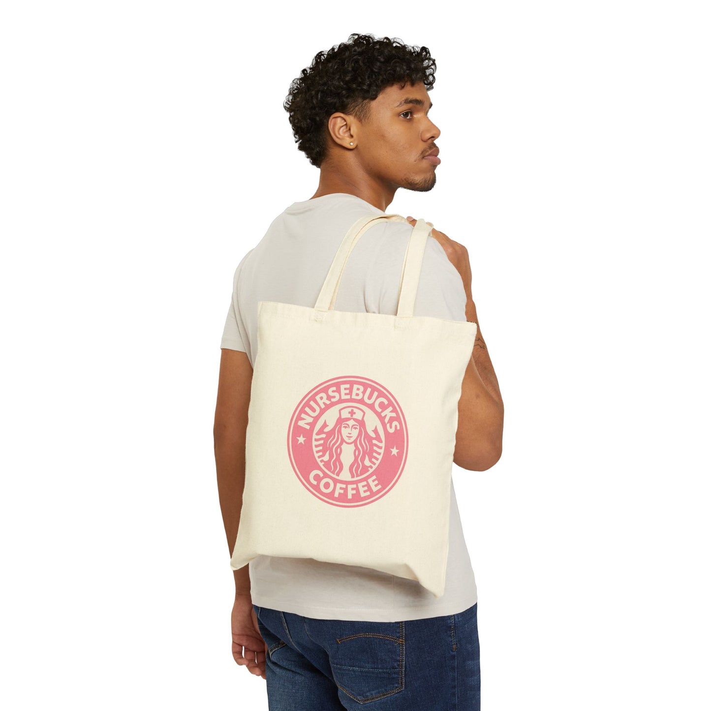 Nursebucks Coffee Cotton Canvas Tote Bag