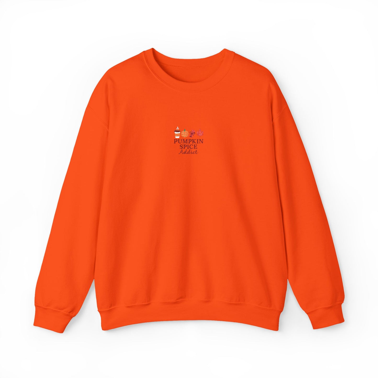 Pumpkin Spice Addict Embroidered Crewneck Sweatshirt