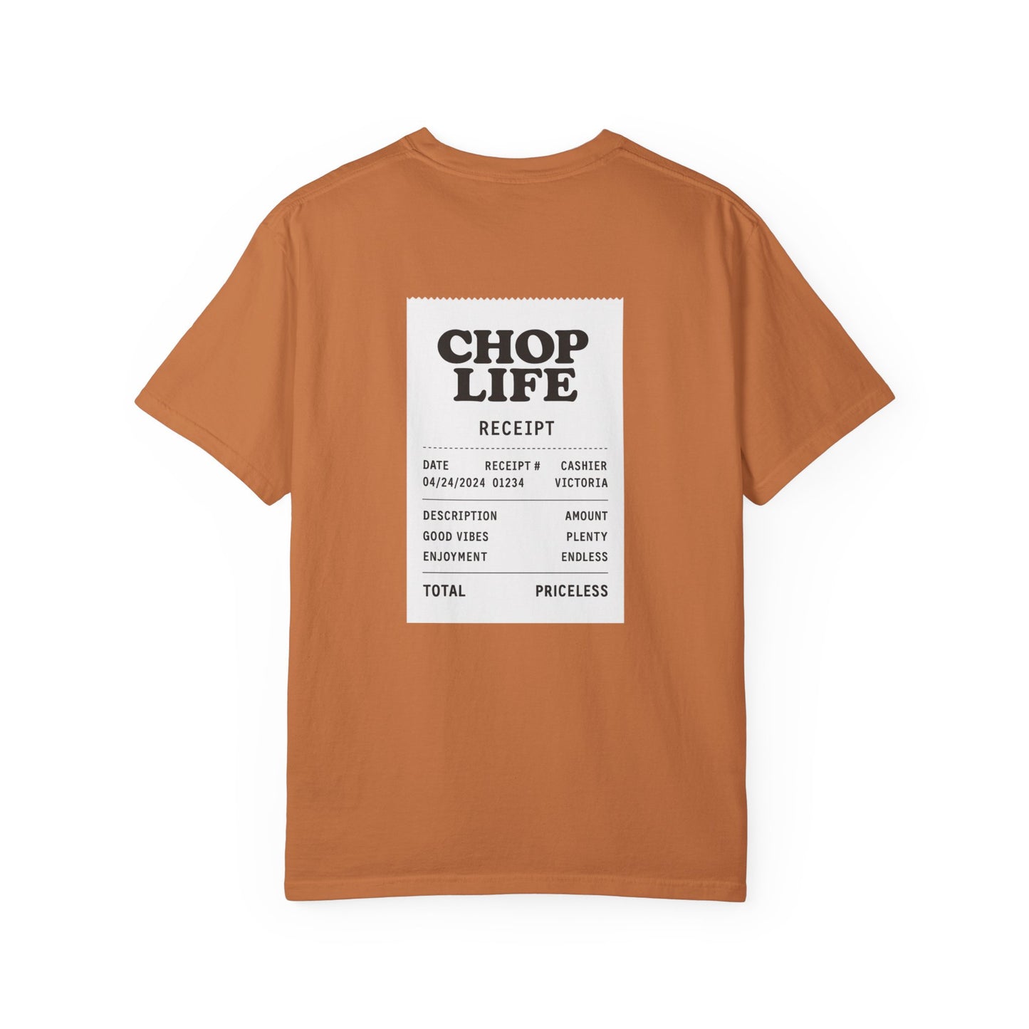 Chop Life Receipt Oversized T-shirt