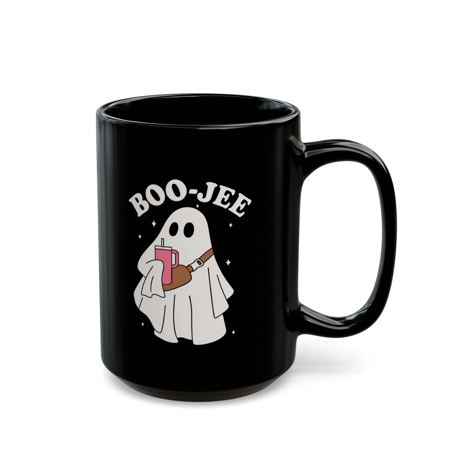 Boujee Ghost Black Mug (11oz, 15oz)
