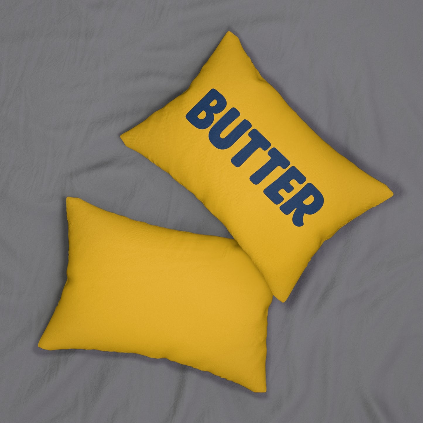 Butter-Themed Lumbar Pillow