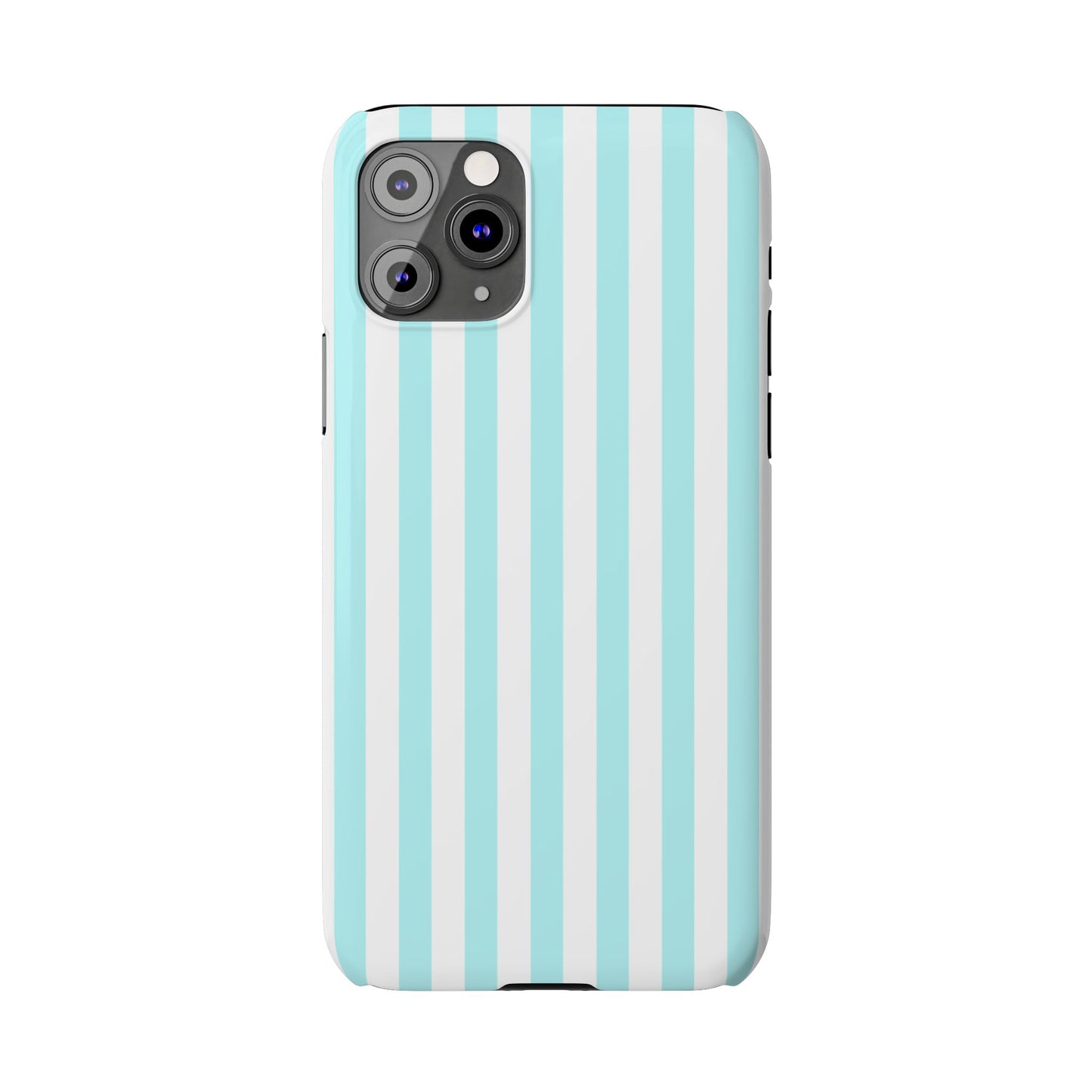 Blue Striped Summer Slim iPhone Case