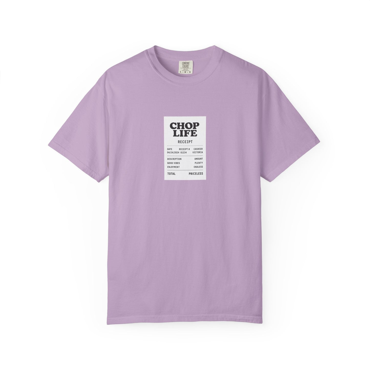 Chop Life Receipt Oversized T-shirt