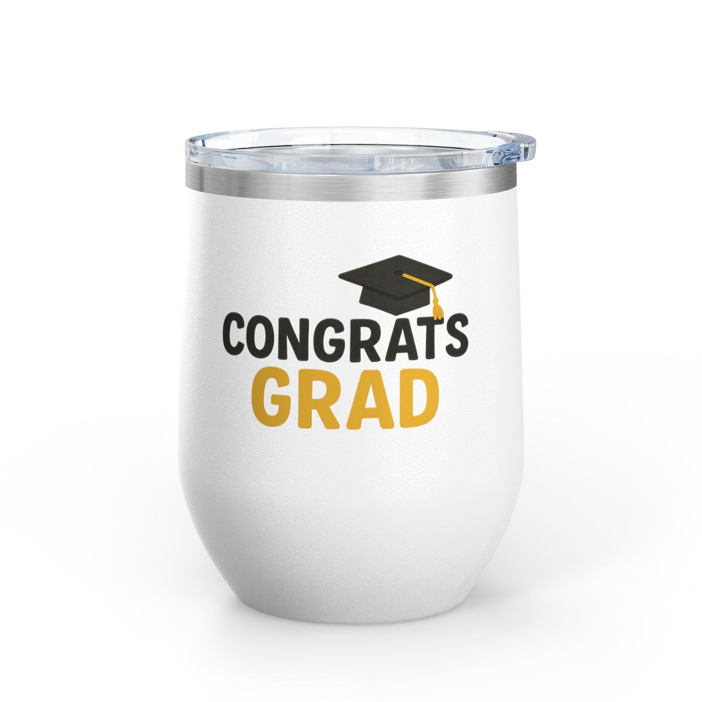 Congrats Grad Cap Graduation Wine Tumbler