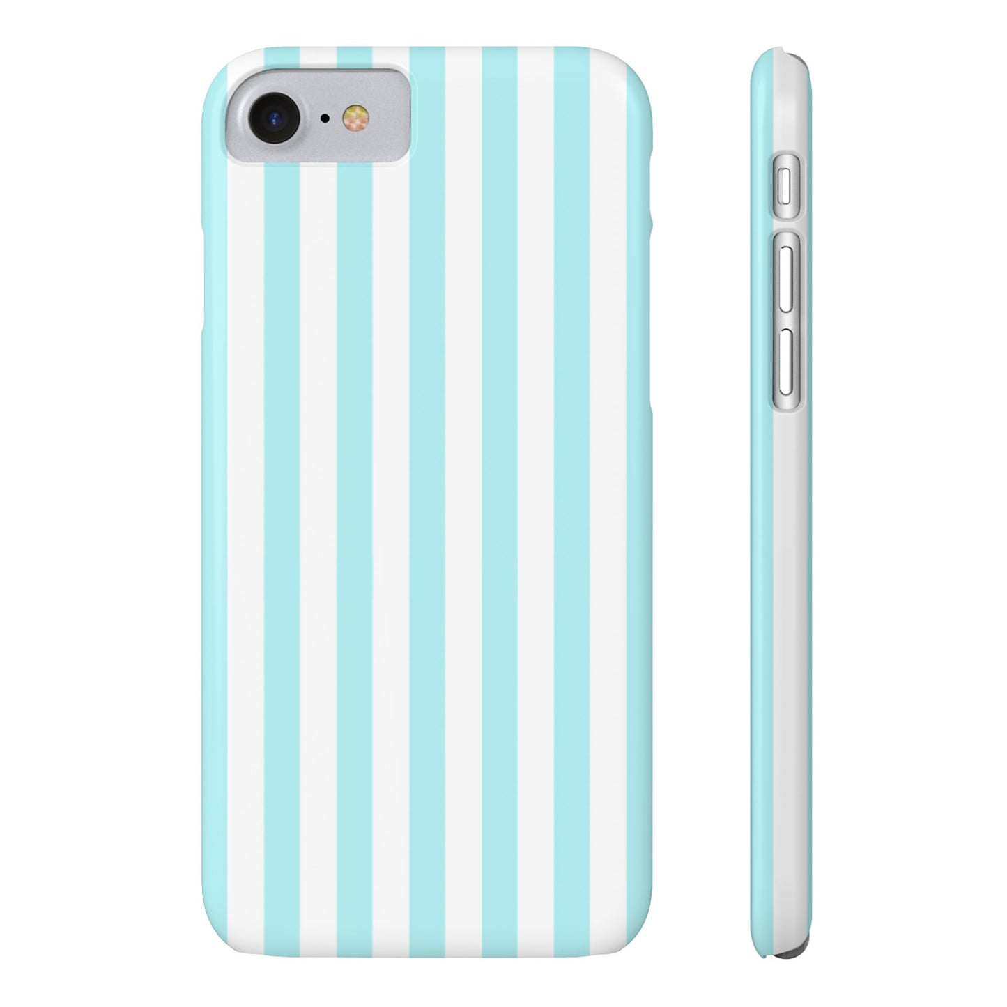 Blue Striped Summer Slim iPhone Case