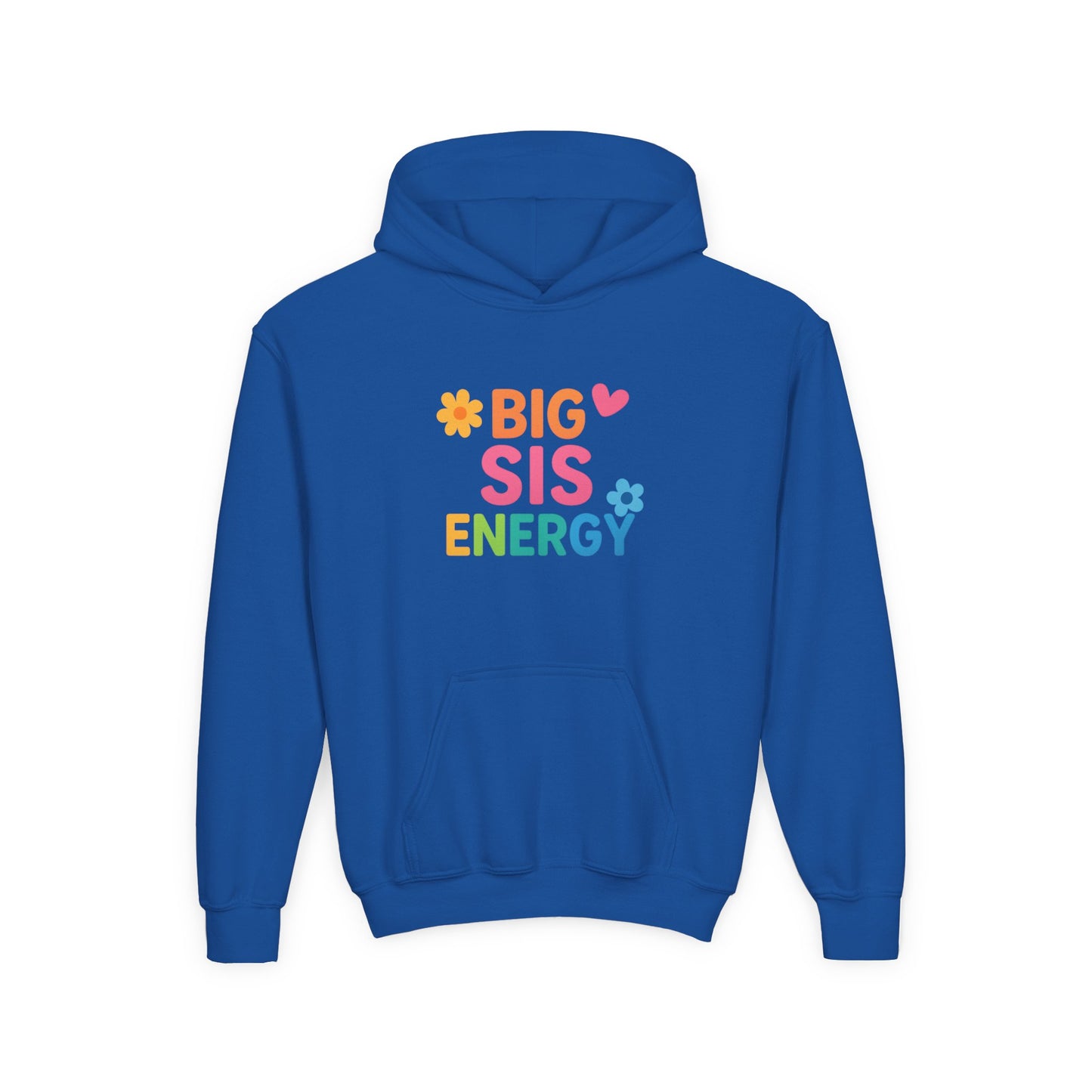 Big Sis Energy Kids Youth Hoodie
