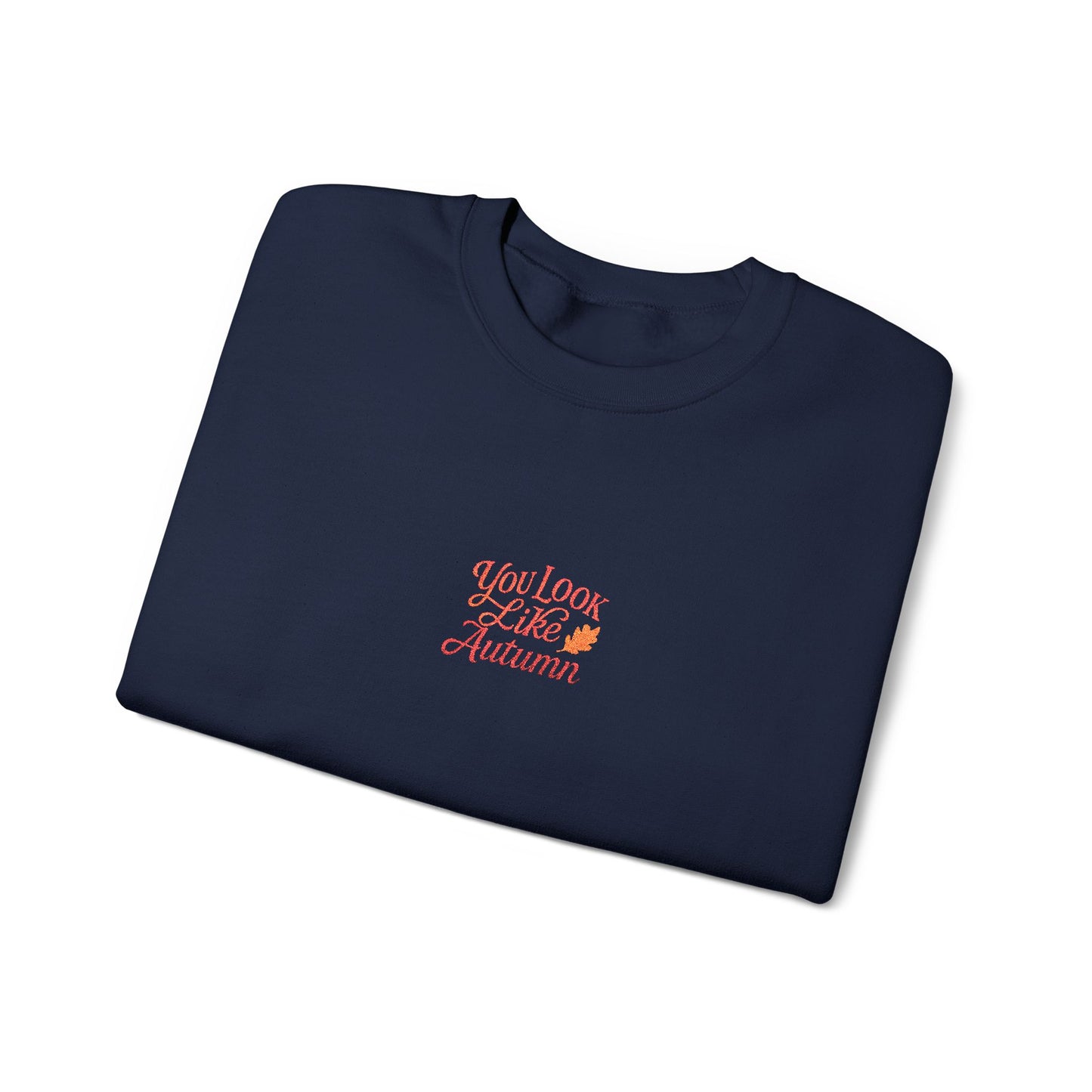 You Look Like Autumn Embroidered Crewneck Sweatshirt