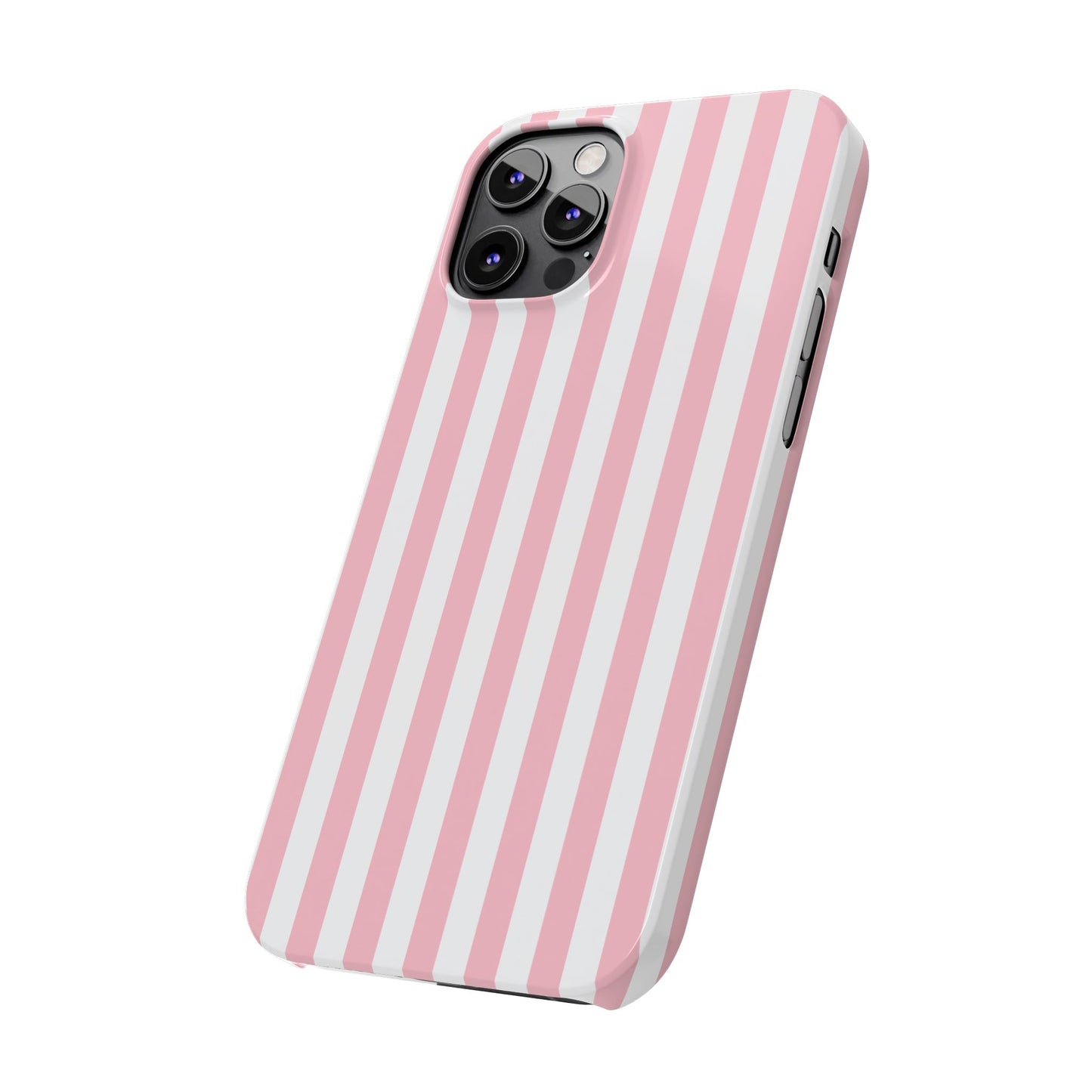 Pink Striped Summer Slim iPhone Case