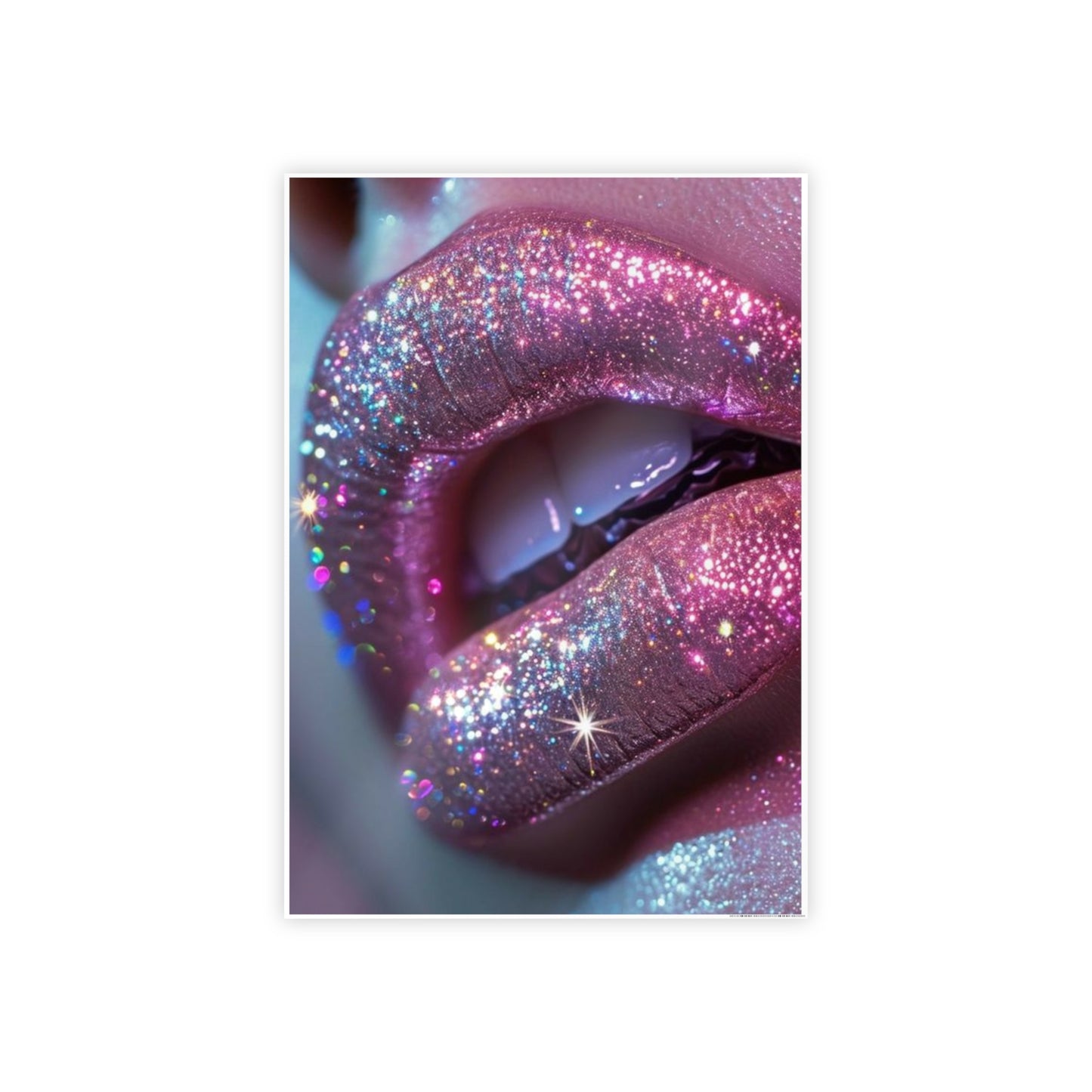 Glitter Lip Gloss Poster