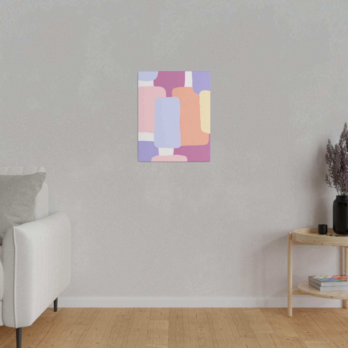 Technicolor Beat Matte Canvas, Stretched