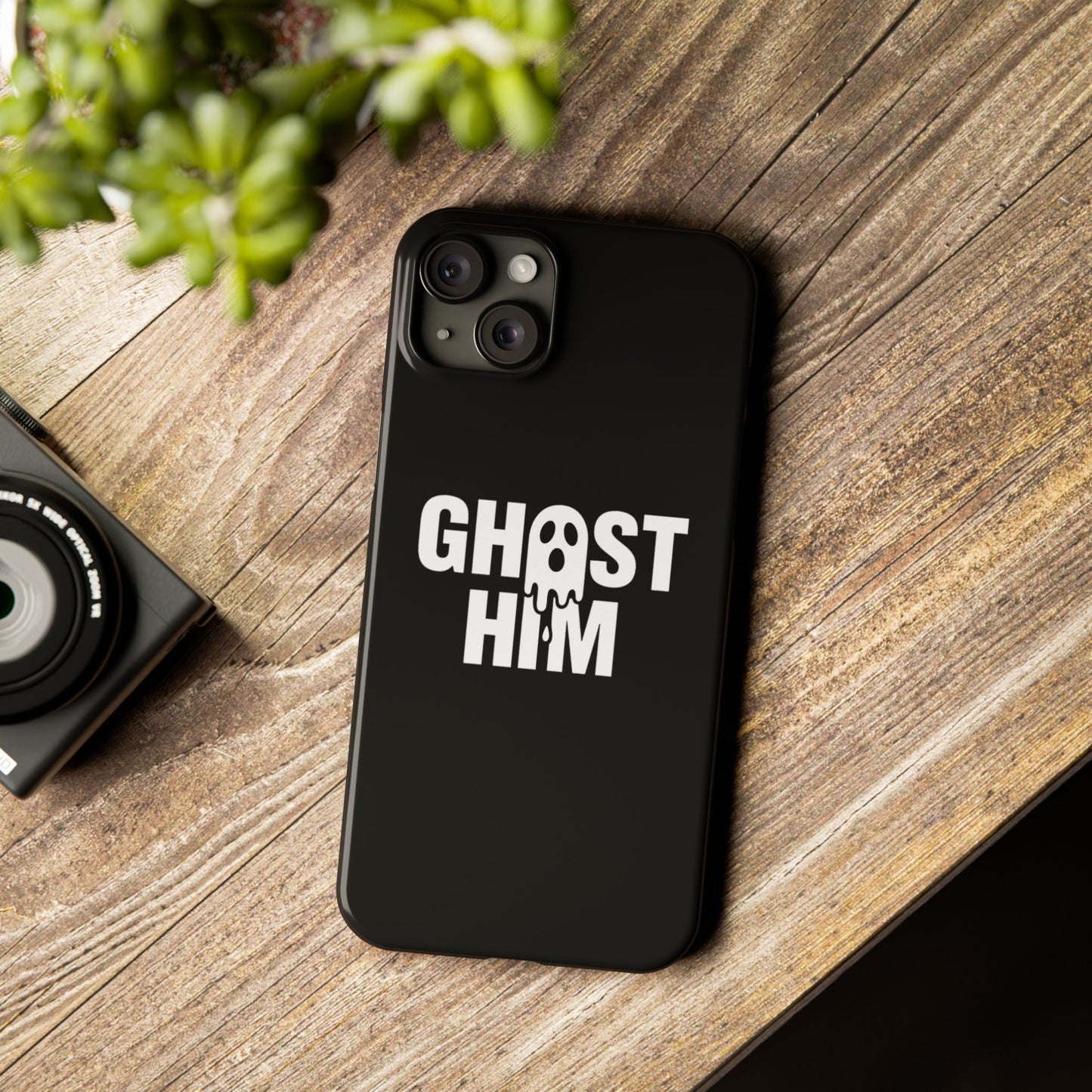 Ghost Him Slim iPhone Case