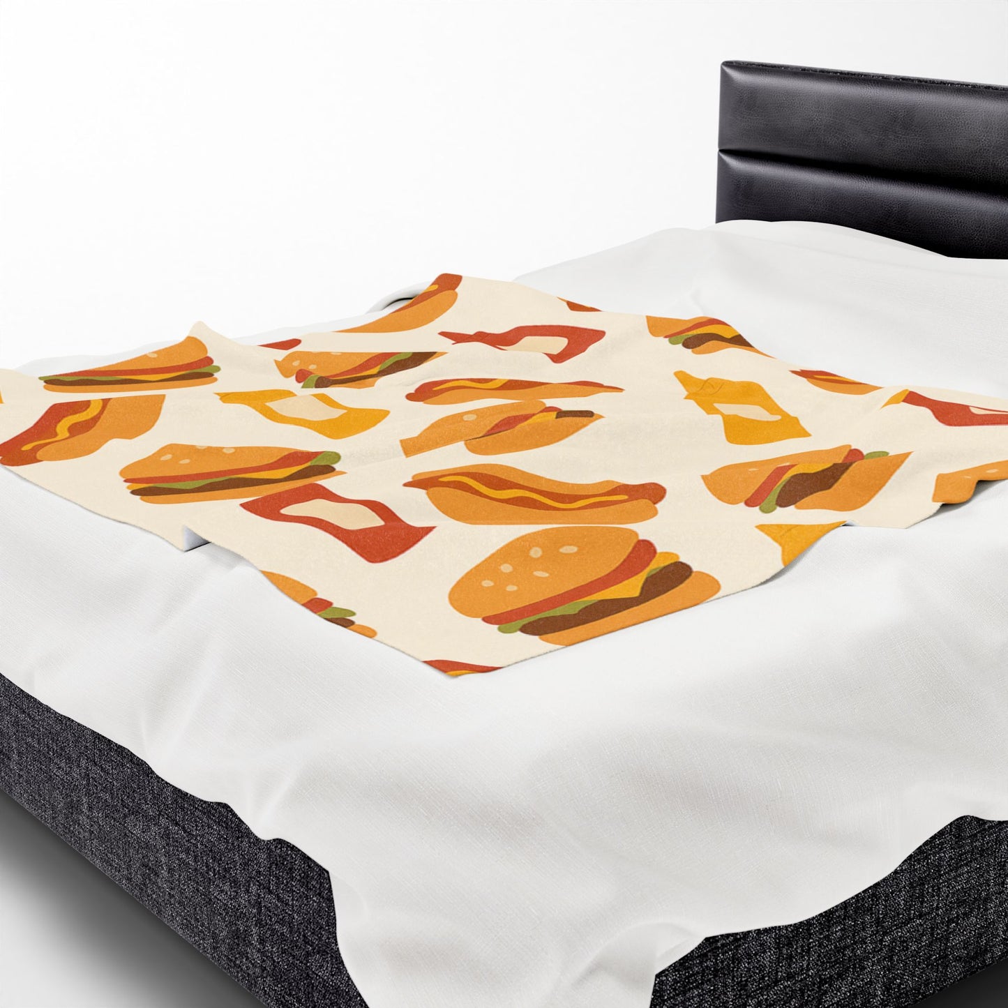 Hamburger Dog Velveteen Plush Blanket