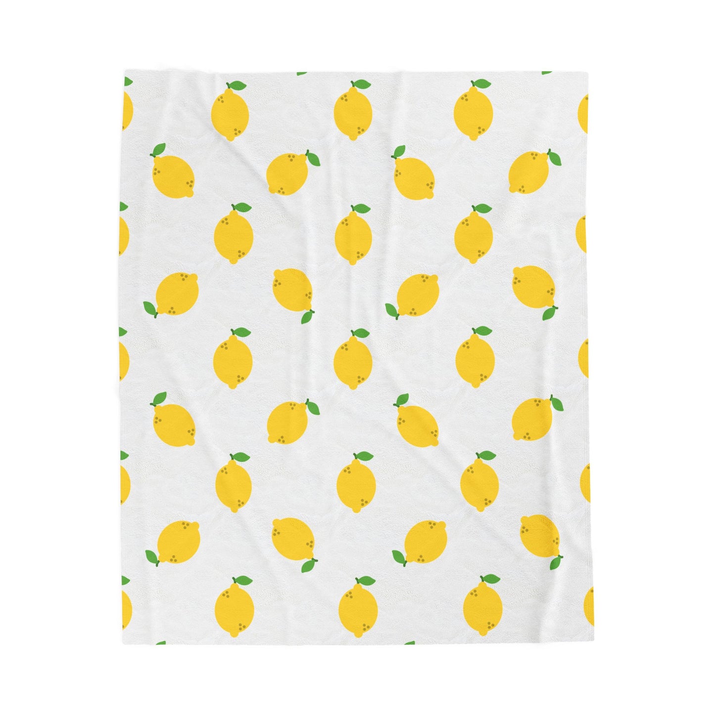 Lemon Obsession Velveteen Plush Blanket