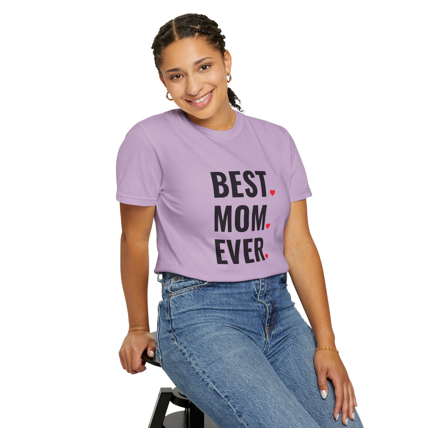 Best Mom Ever Hearts Oversized T-shirt