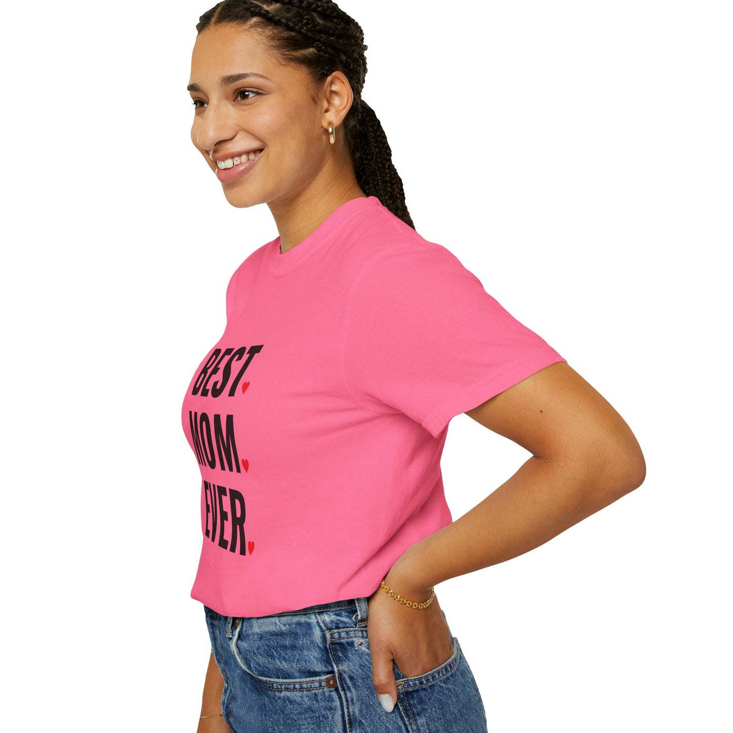 Best Mom Ever Hearts Oversized T-shirt
