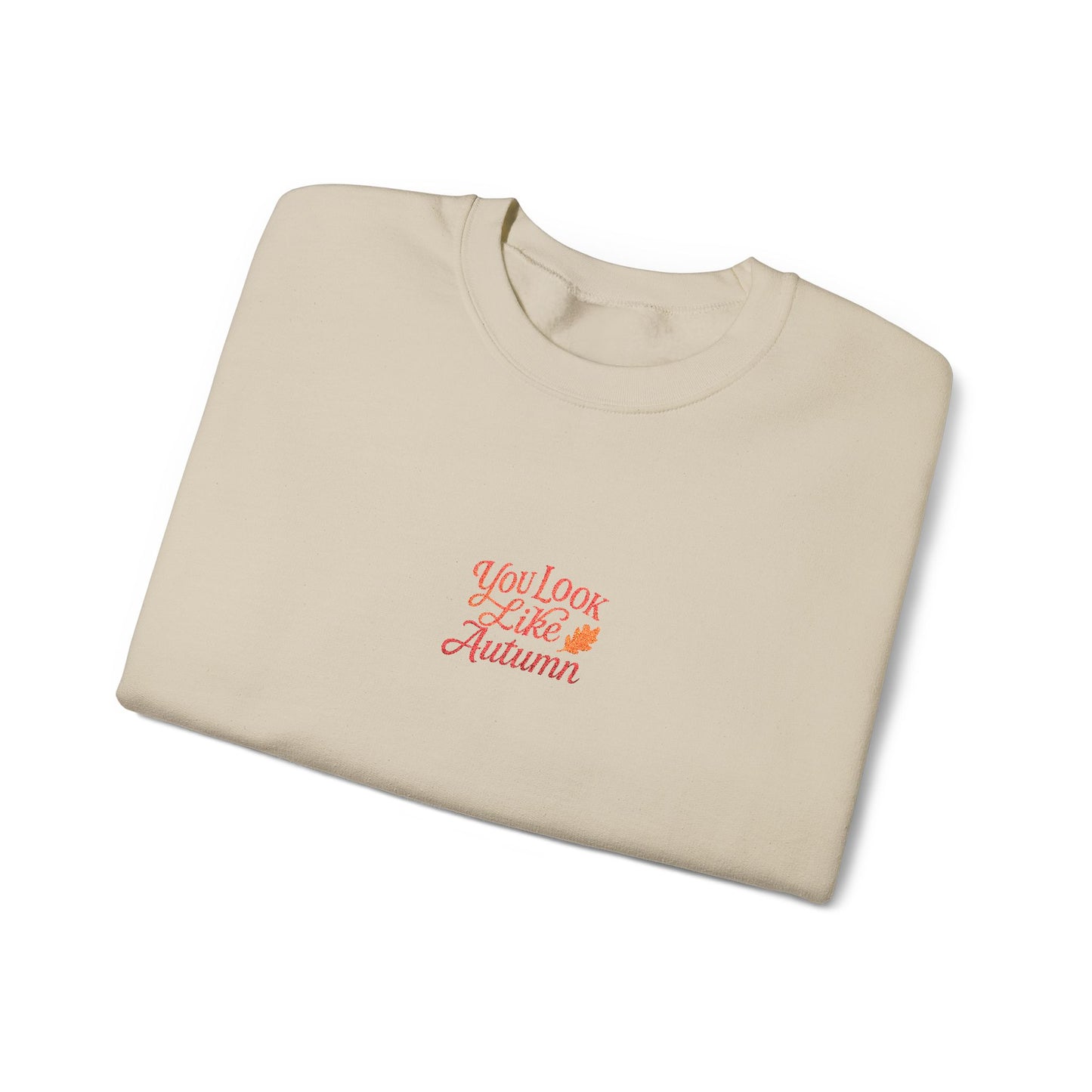 You Look Like Autumn Embroidered Crewneck Sweatshirt