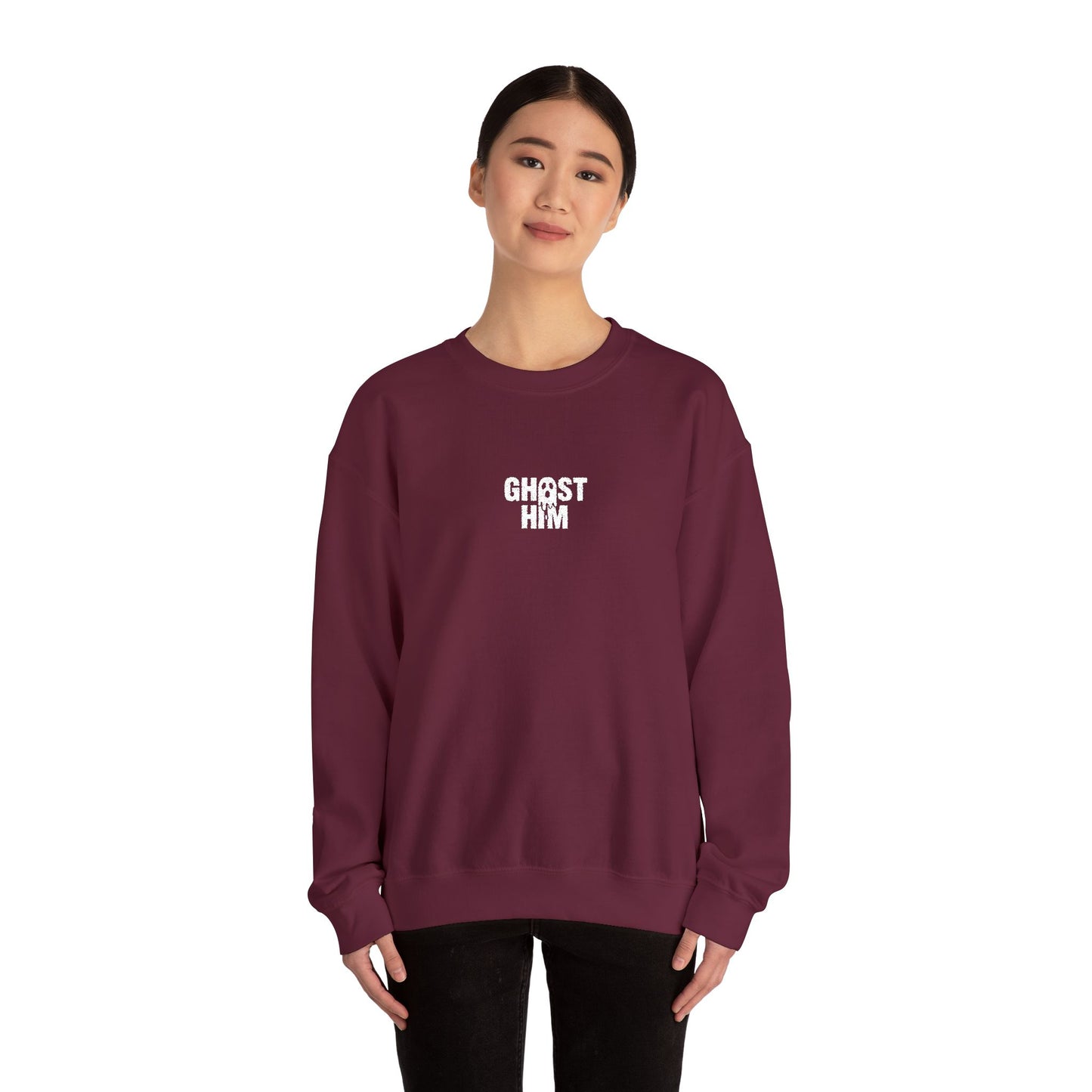 Ghost Him Embroidered Crewneck Sweatshirt