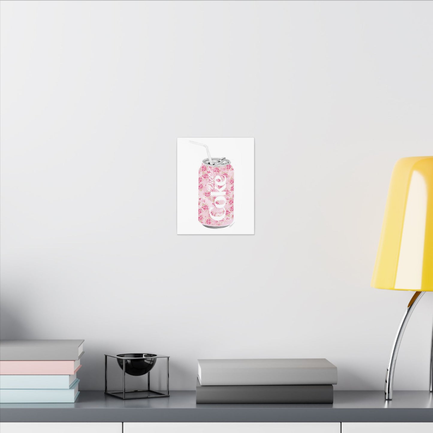 Rose Diet Coke Matte Canvas, Stretched