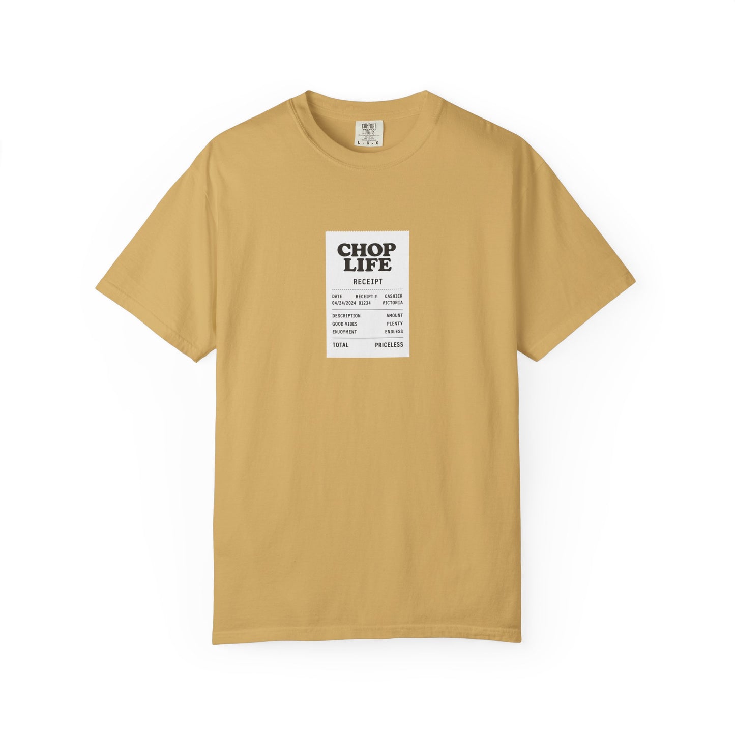 Chop Life Receipt Oversized T-shirt
