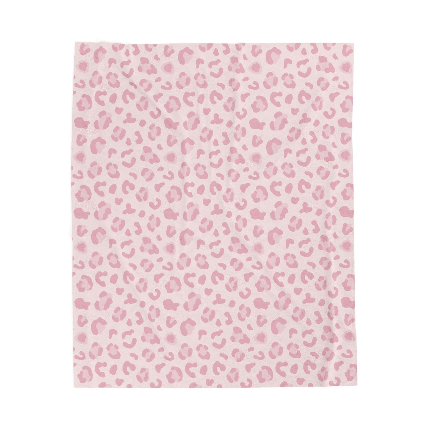Pink Cheetah Velveteen Plush Blanket