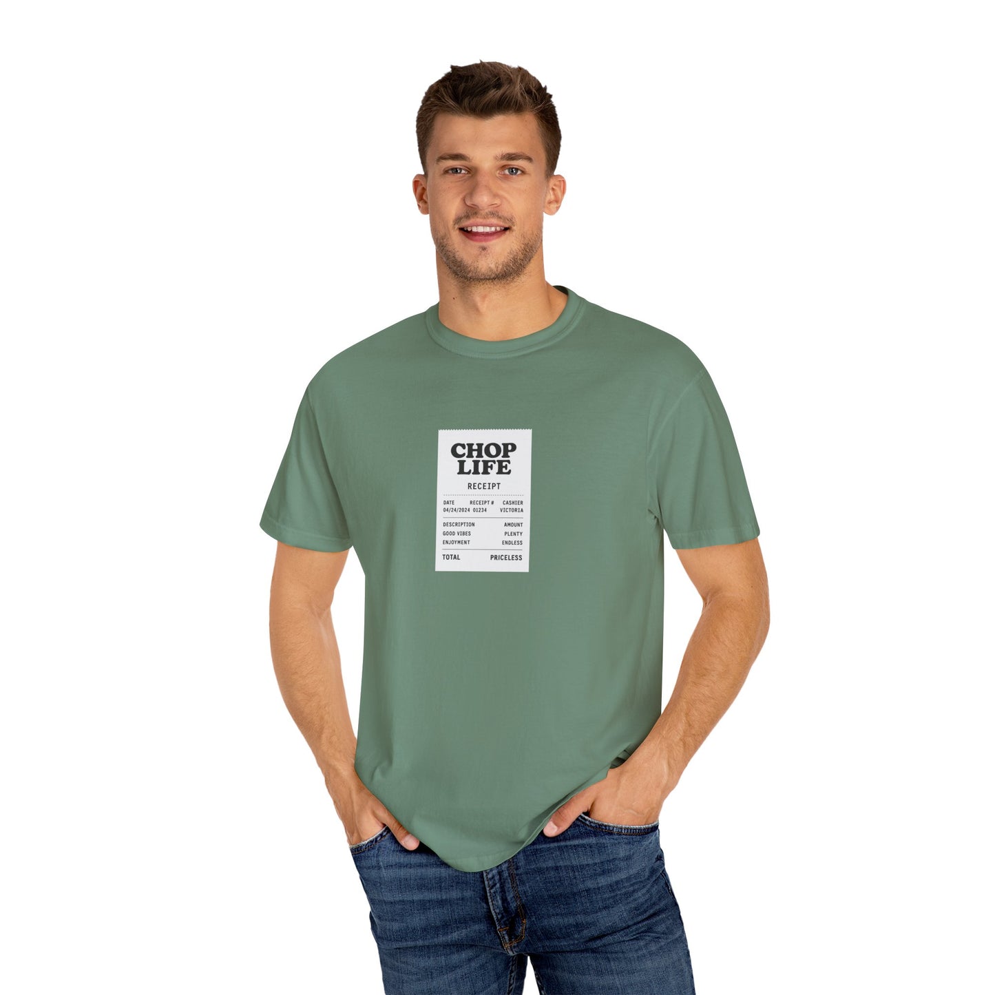 Chop Life Receipt Oversized T-shirt