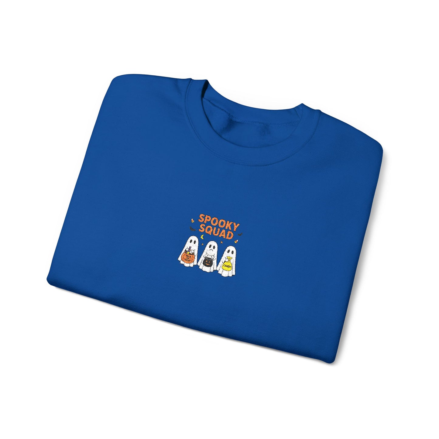 Spooky Squad Trick or Treat Embroidered Crewneck Sweatshirt
