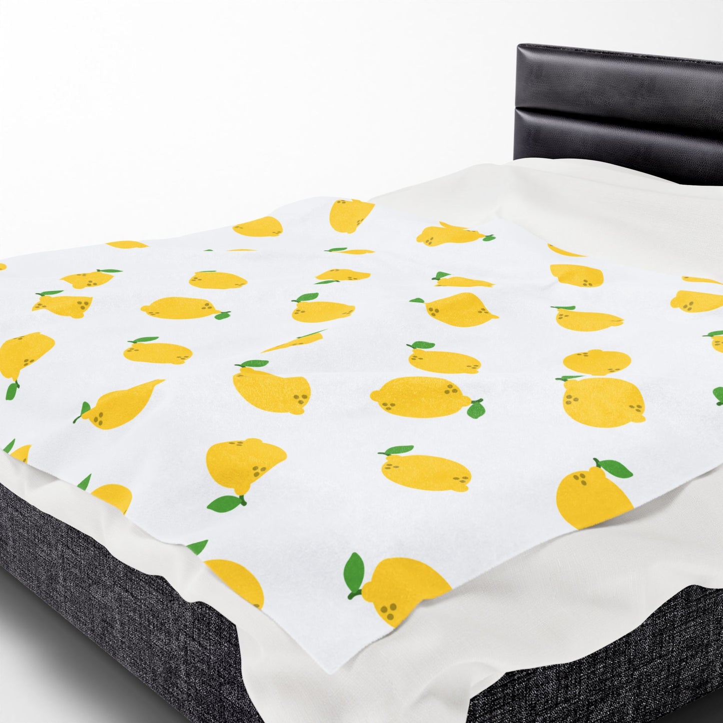 Lemon Obsession Velveteen Plush Blanket