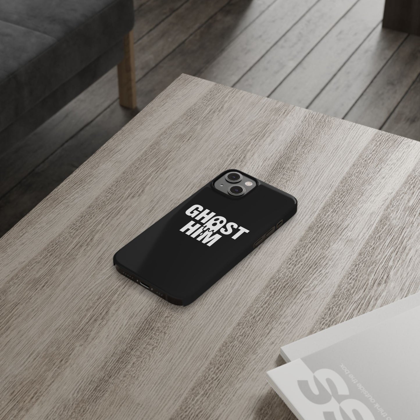 Ghost Him Slim iPhone Case