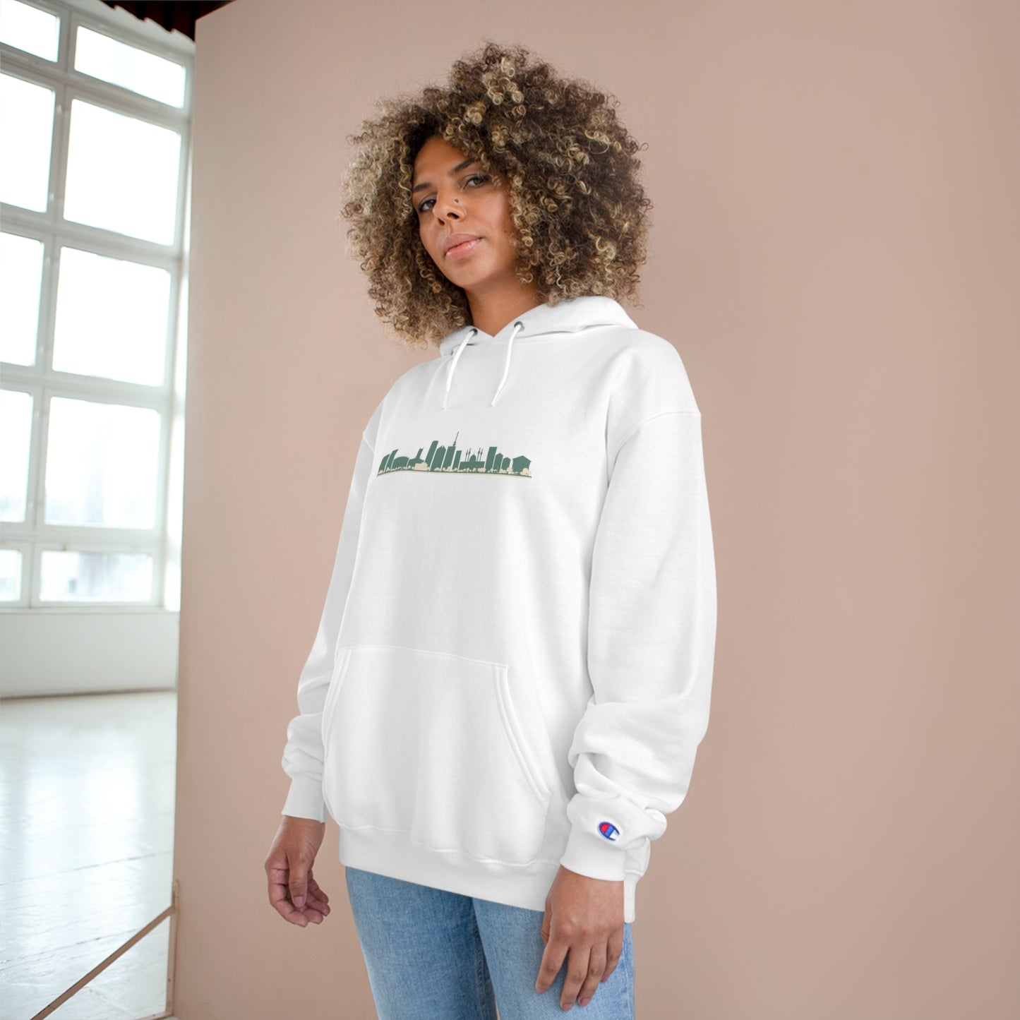 Lagos City Skyline Champion Hoodie