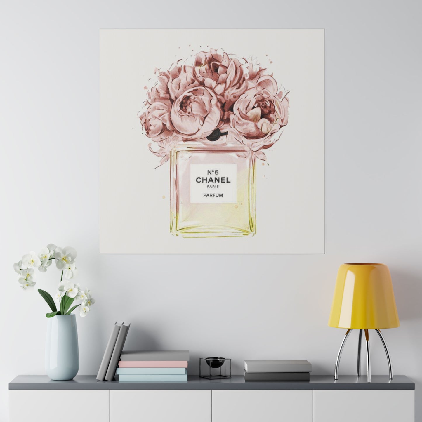 Luxury Fragrance Bouquet Matte Canvas, Stretched