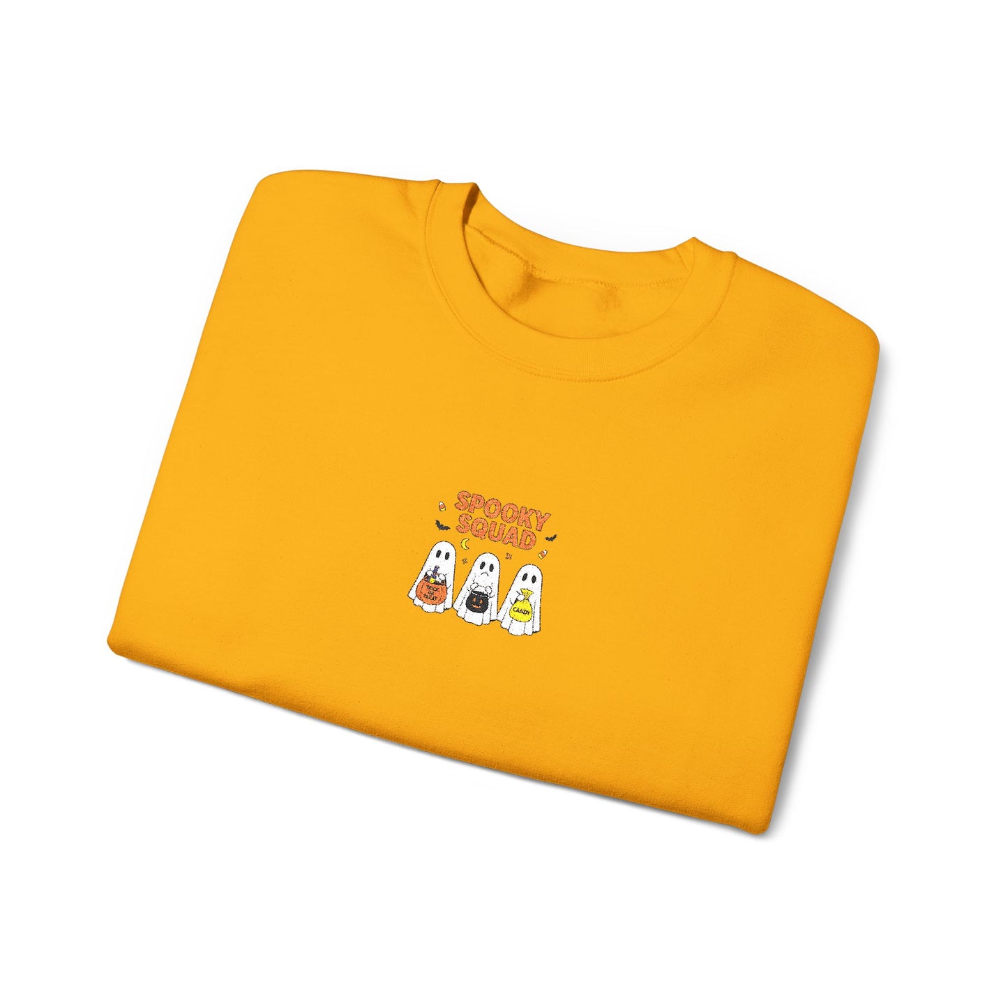 Spooky Squad Trick or Treat Embroidered Crewneck Sweatshirt