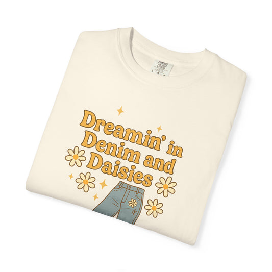 Dreaming in Denim and Daisies Oversized T-shirt