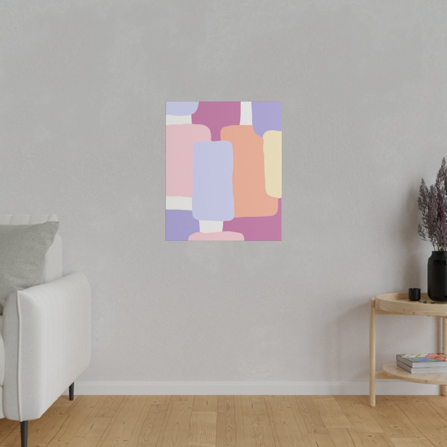 Technicolor Beat Matte Canvas, Stretched