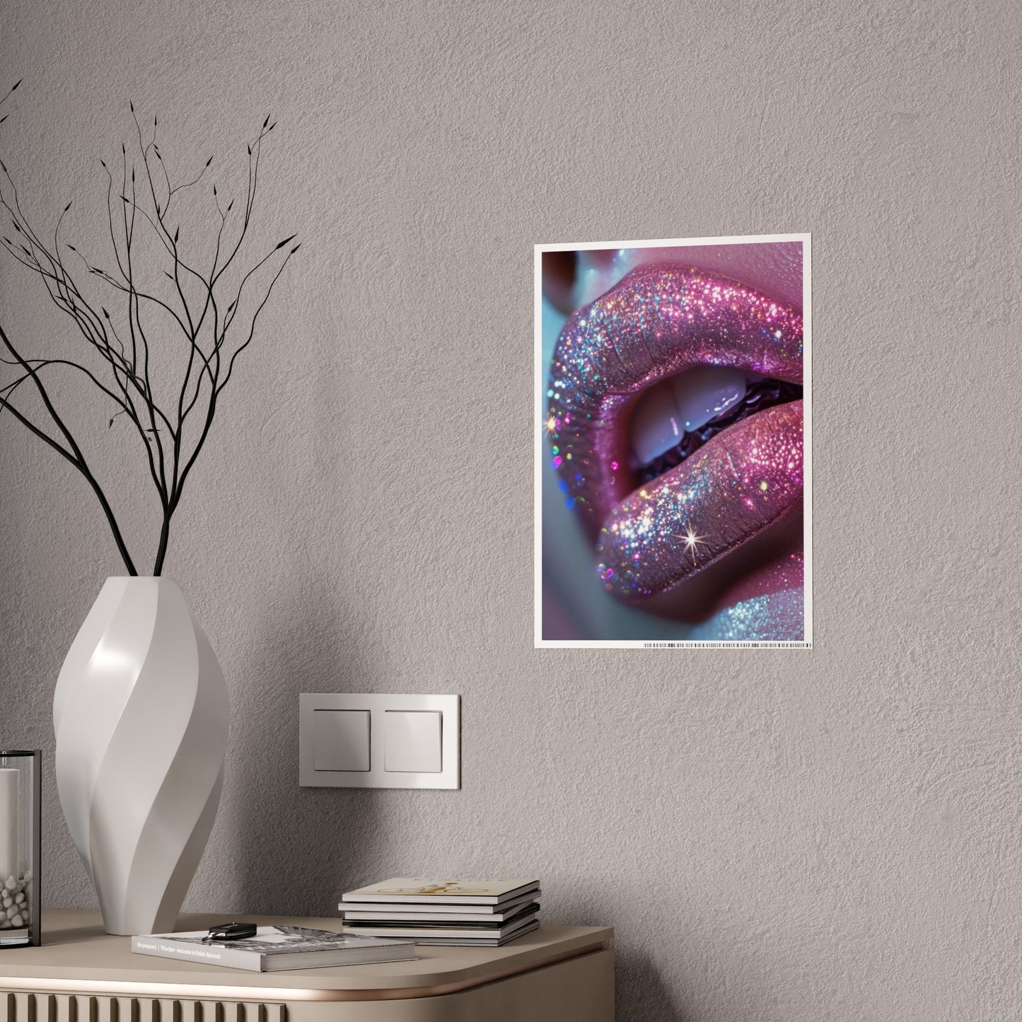 Glitter Lip Gloss Poster